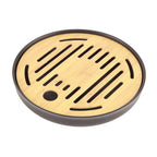 Bamboo Round Tea Tray Teapot Mat Serving Tray Drainage Water Storage Tea Set Home Supplies8in
