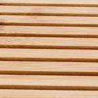 Rectangle Bamboo Tea Tray Teapot Mat Serving Tray Draining Board Tea Set Home Kitchen Use13in 1100ml