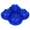 4 Hole Ice Cubes Mold Silicone Ice Ball Maker Mould Tray for Home Kitchen SuppliesDark Blue