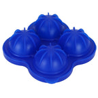 4 Hole Ice Cubes Mold Silicone Ice Ball Maker Mould Tray for Home Kitchen SuppliesDark Blue