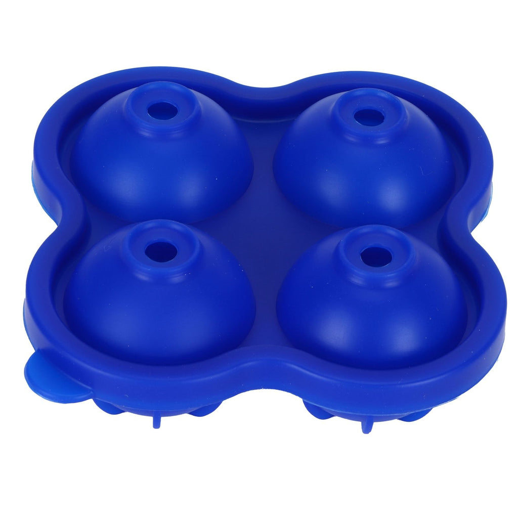 4 Hole Ice Cubes Mold Silicone Ice Ball Maker Mould Tray for Home Kitchen SuppliesDark Blue