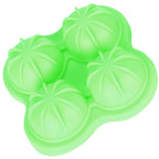 4 Hole Ice Cubes Mold Silicone Ice Ball Maker Mould Tray for Home Kitchen SuppliesGreen