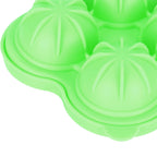 4 Hole Ice Cubes Mold Silicone Ice Ball Maker Mould Tray for Home Kitchen SuppliesGreen