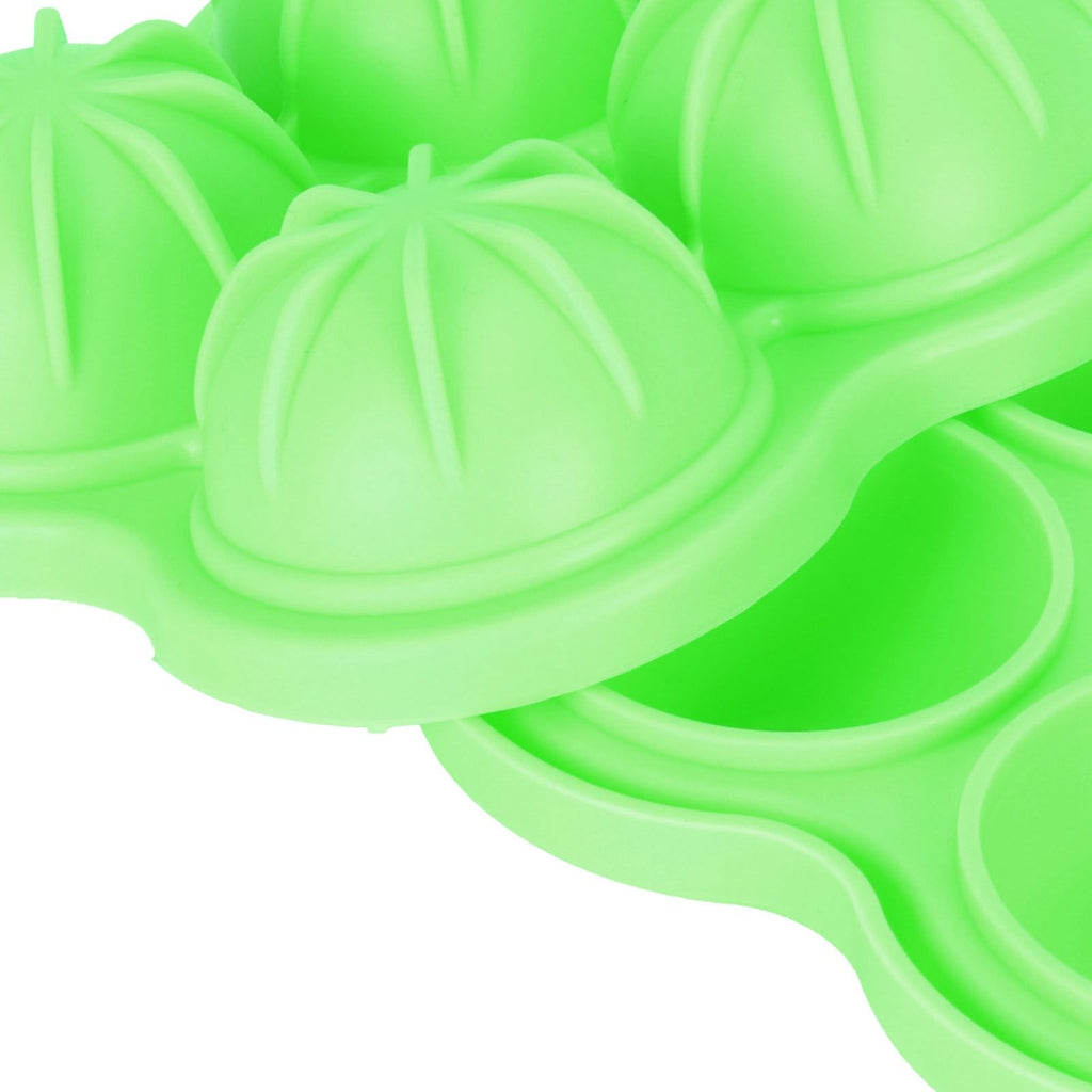 4 Hole Ice Cubes Mold Silicone Ice Ball Maker Mould Tray for Home Kitchen SuppliesGreen