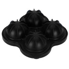 4 Hole Ice Cubes Mold Silicone Ice Ball Maker Mould Tray for Home Kitchen SuppliesBlack