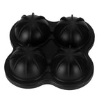 4 Hole Ice Cubes Mold Silicone Ice Ball Maker Mould Tray for Home Kitchen SuppliesBlack