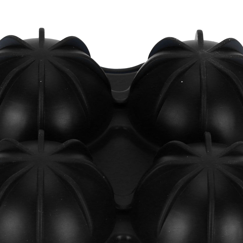 4 Hole Ice Cubes Mold Silicone Ice Ball Maker Mould Tray for Home Kitchen SuppliesBlack