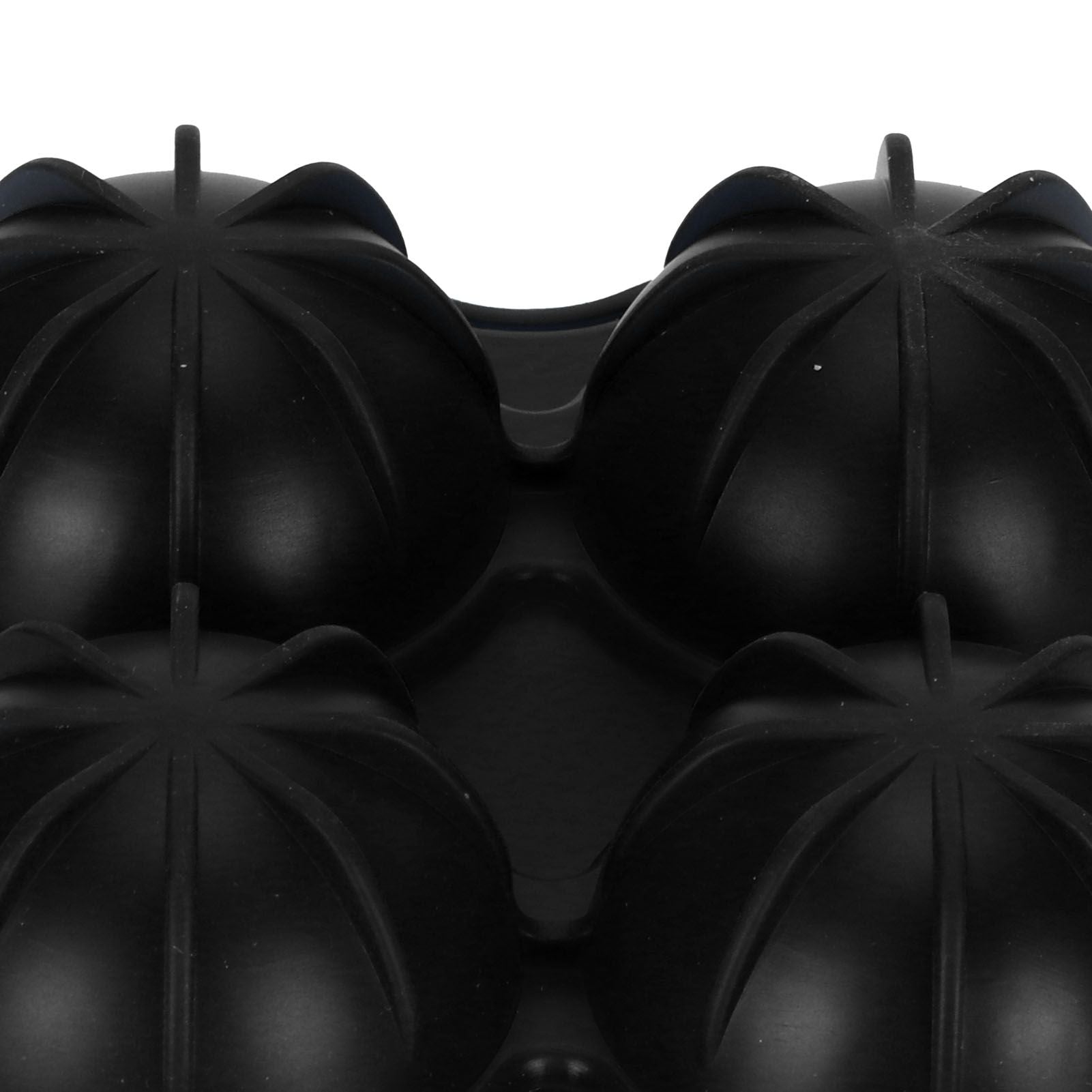 4 Hole Ice Cubes Mold Silicone Ice Ball Maker Mould Tray for Home Kitchen SuppliesBlack