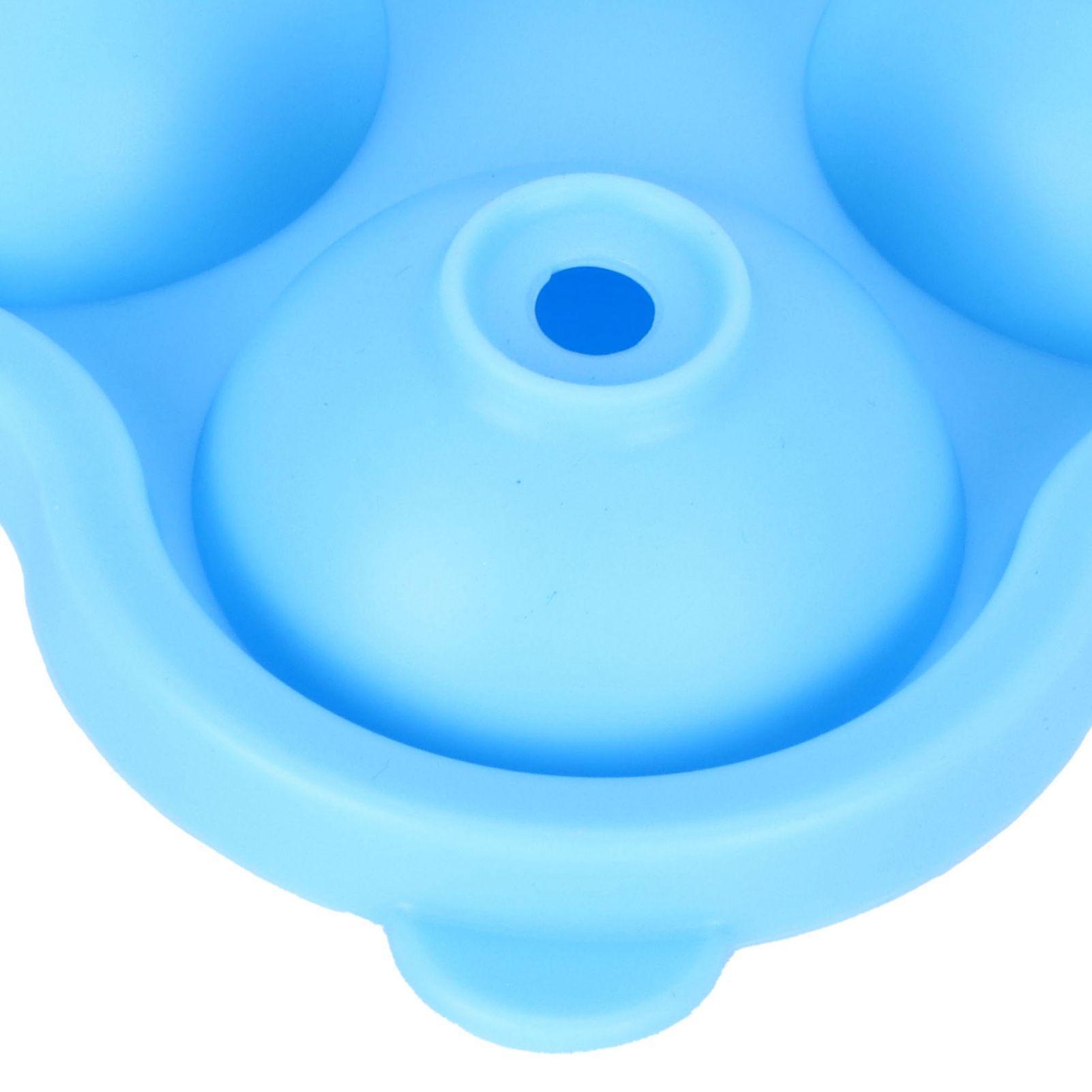 4 Hole Ice Cubes Mold Silicone Ice Ball Maker Mould Tray for Home Kitchen SuppliesSky Blue