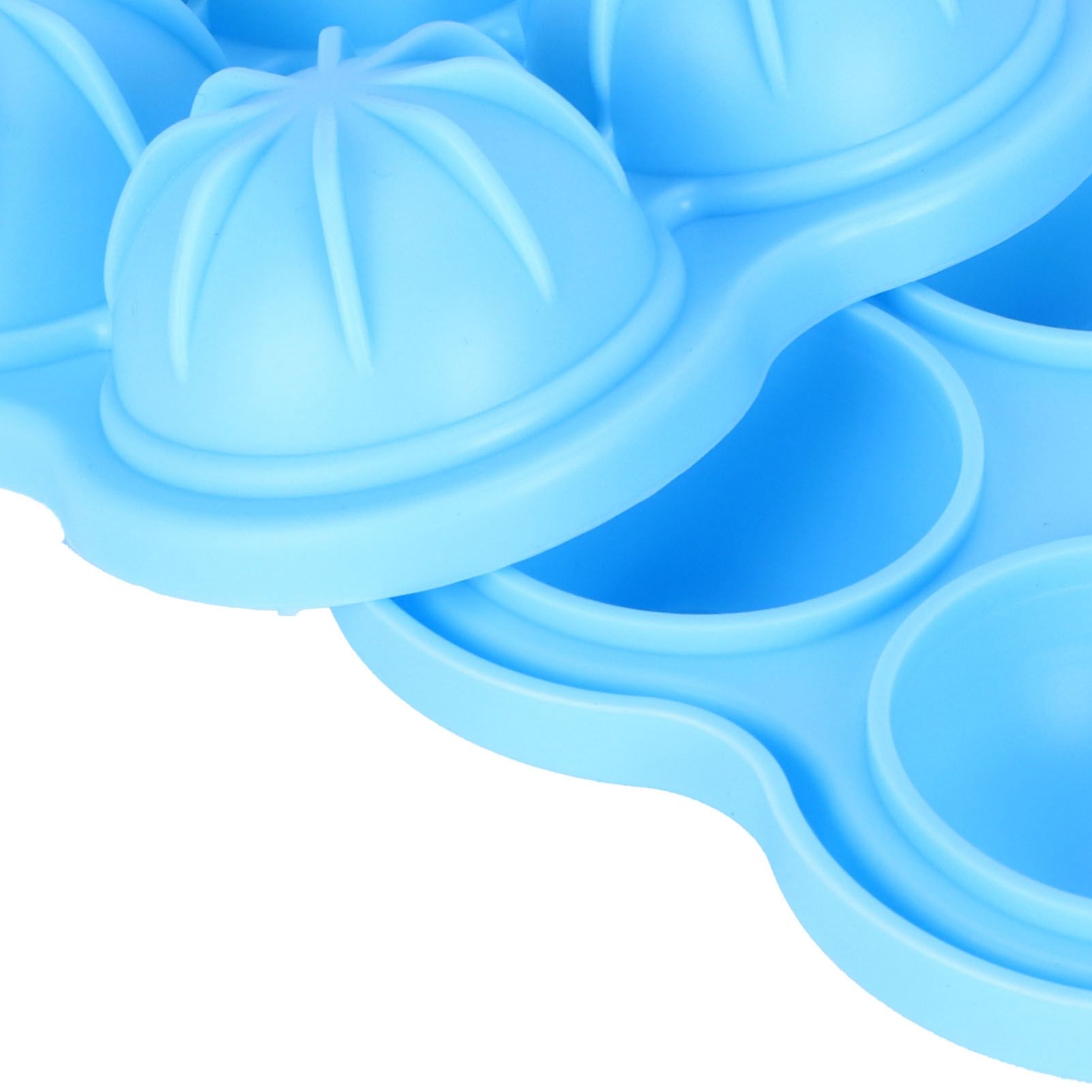 4 Hole Ice Cubes Mold Silicone Ice Ball Maker Mould Tray for Home Kitchen SuppliesSky Blue