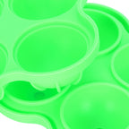 6-Grid Ice Ball Maker Reusable Silicone Ice Ball Mold Tray for Home Kitchen Bar UseGreen