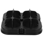 4Grid Ice Mold Reusable DiamondShape Ice Cubes Maker Tray Home Kitchen Supplies(Black )