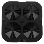 4Grid Ice Mold Reusable DiamondShape Ice Cubes Maker Tray Home Kitchen Supplies(Black )