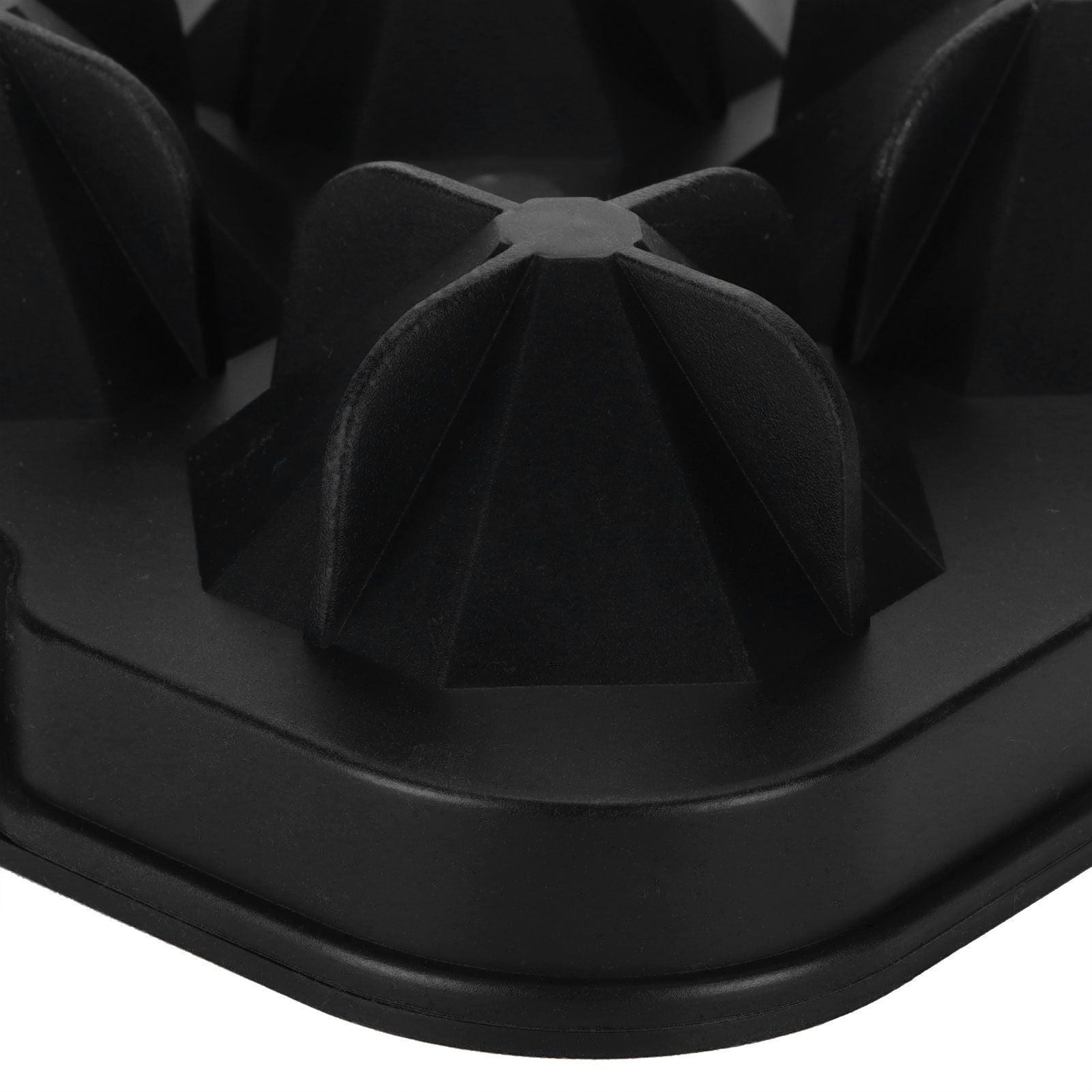 4Grid Ice Mold Reusable DiamondShape Ice Cubes Maker Tray Home Kitchen Supplies(Black )