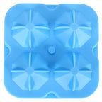 4Grid Ice Mold Reusable DiamondShape Ice Cubes Maker Tray Home Kitchen Supplies(Blue )