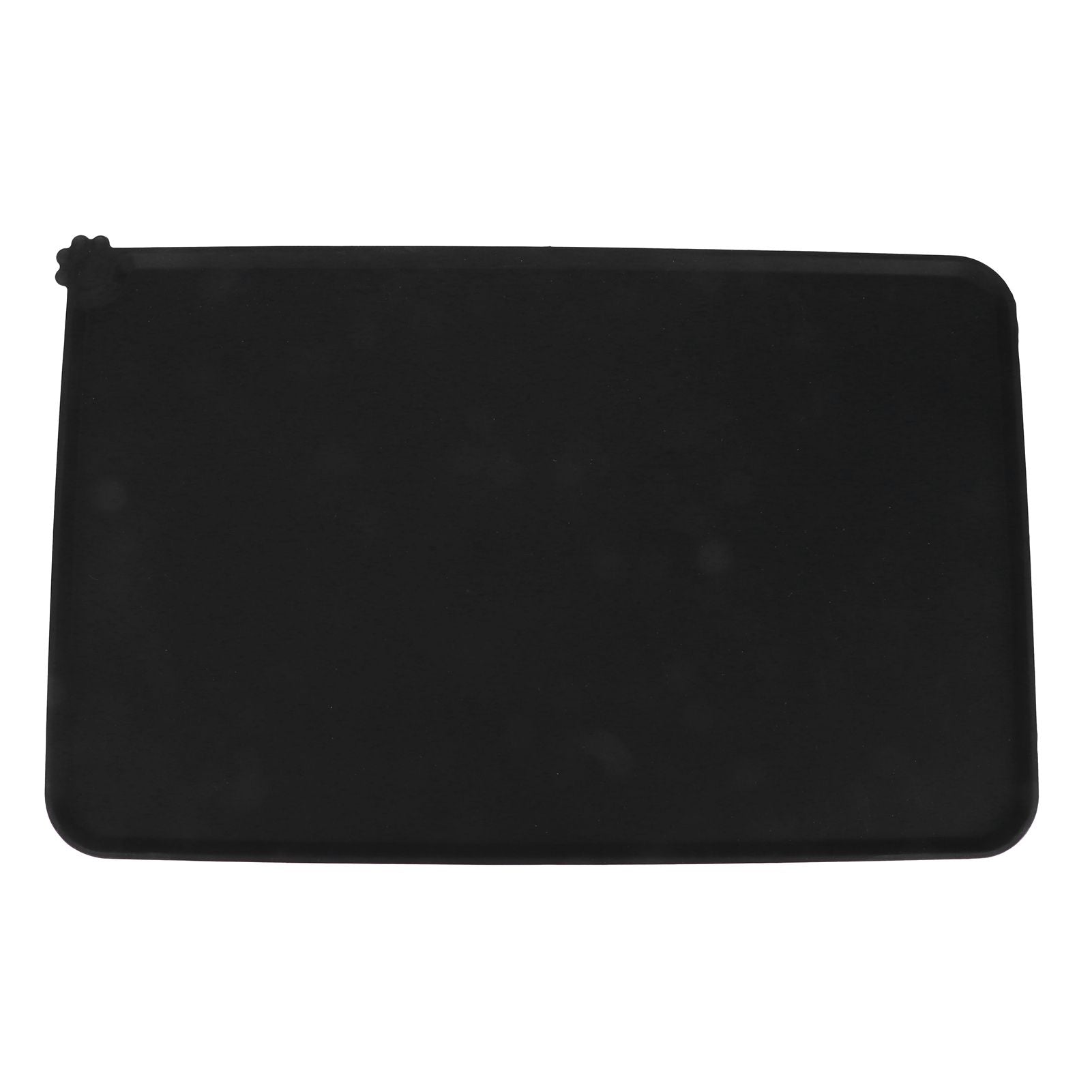 Food Grade Silicone Mat Durable Environmental Protection Cat Dog Food Mat for Pets CarBlack
