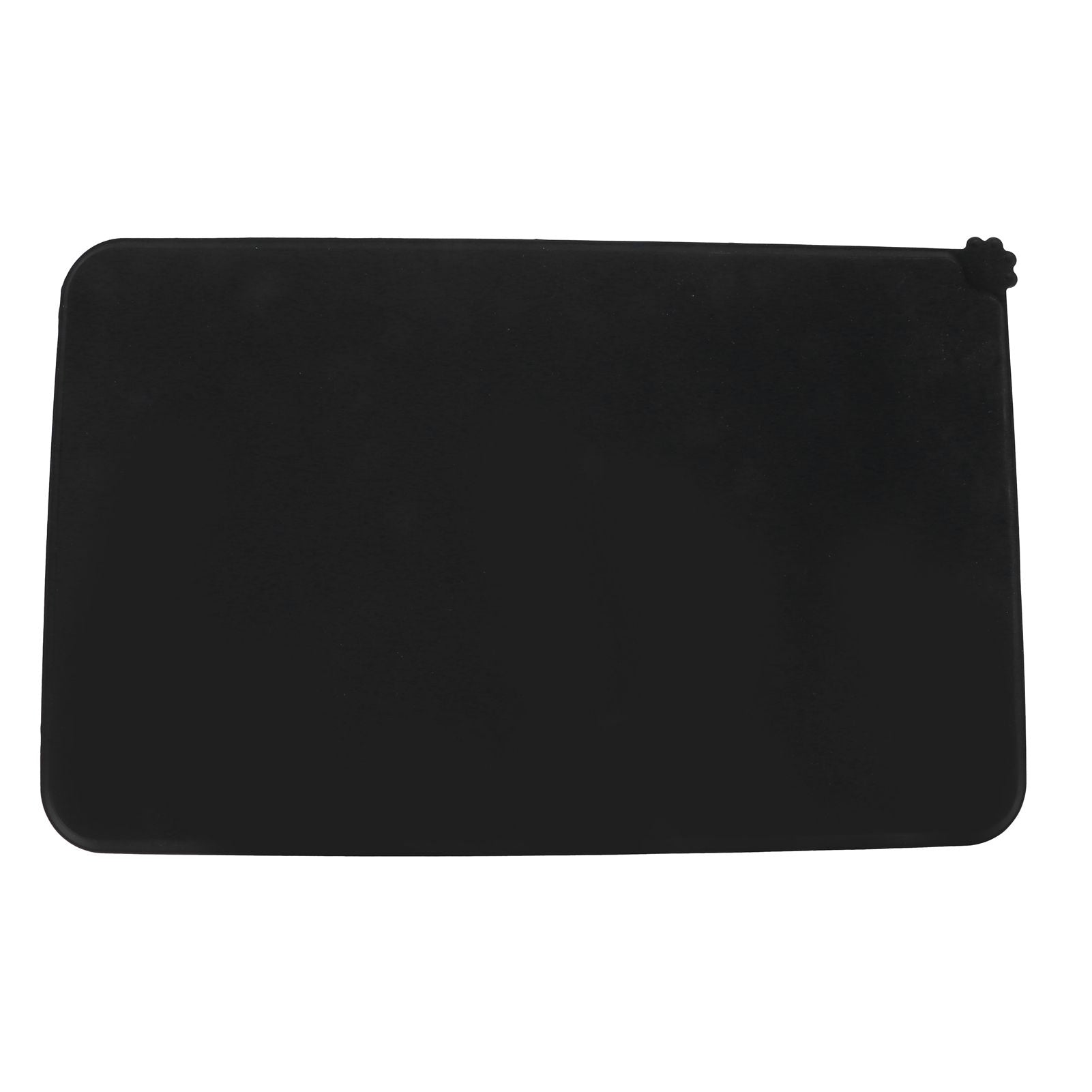 Food Grade Silicone Mat Durable Environmental Protection Cat Dog Food Mat for Pets CarBlack
