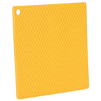 Insulation Pad Food Grade Silicone Pad AntiScalding Thickened Microwave Oven Mat for Kitchen Use(Yellow )