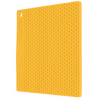 Insulation Pad Food Grade Silicone Pad AntiScalding Thickened Microwave Oven Mat for Kitchen Use(Yellow )
