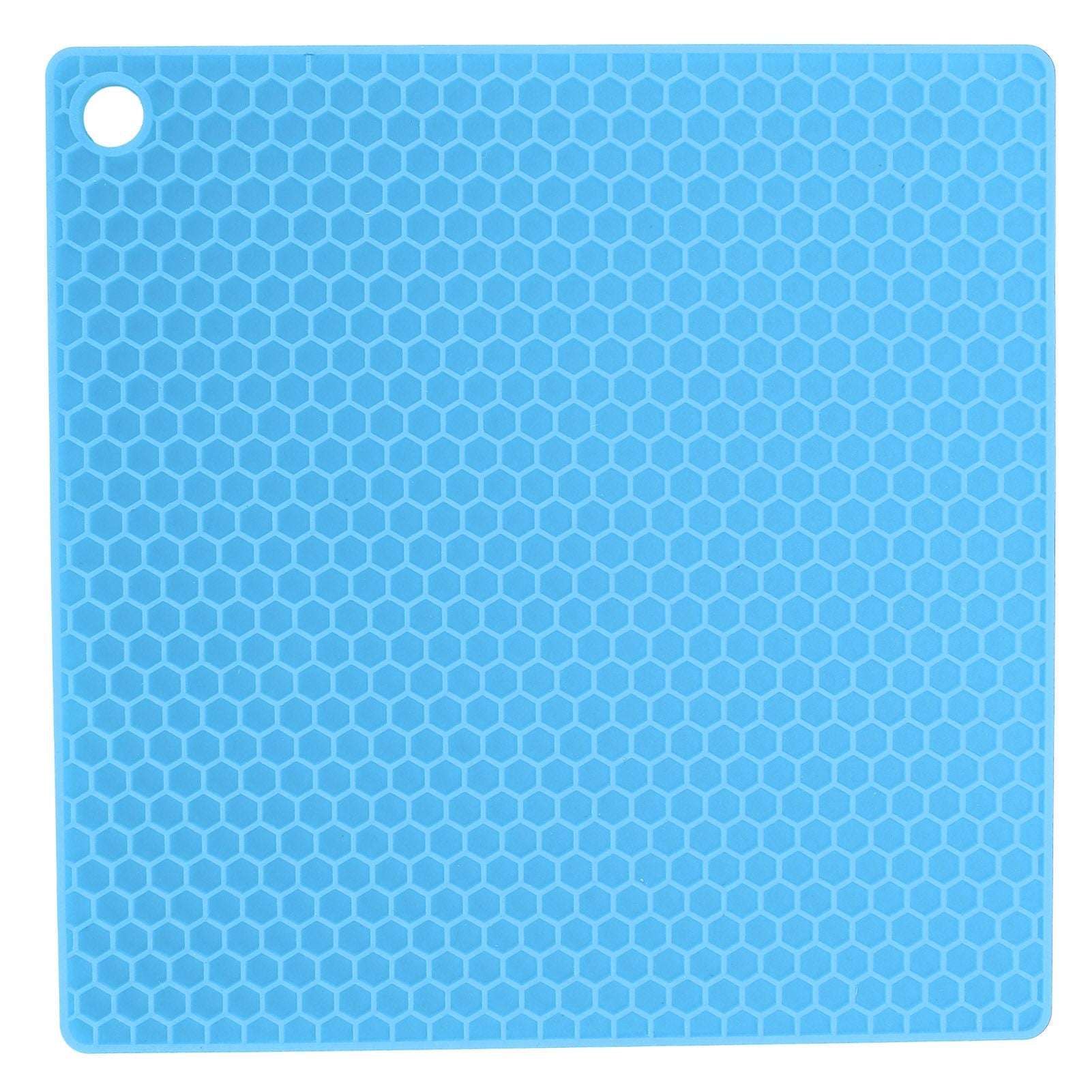 Insulation Pad Food Grade Silicone Pad AntiScalding Thickened Microwave Oven Mat for Kitchen Use(Blue )