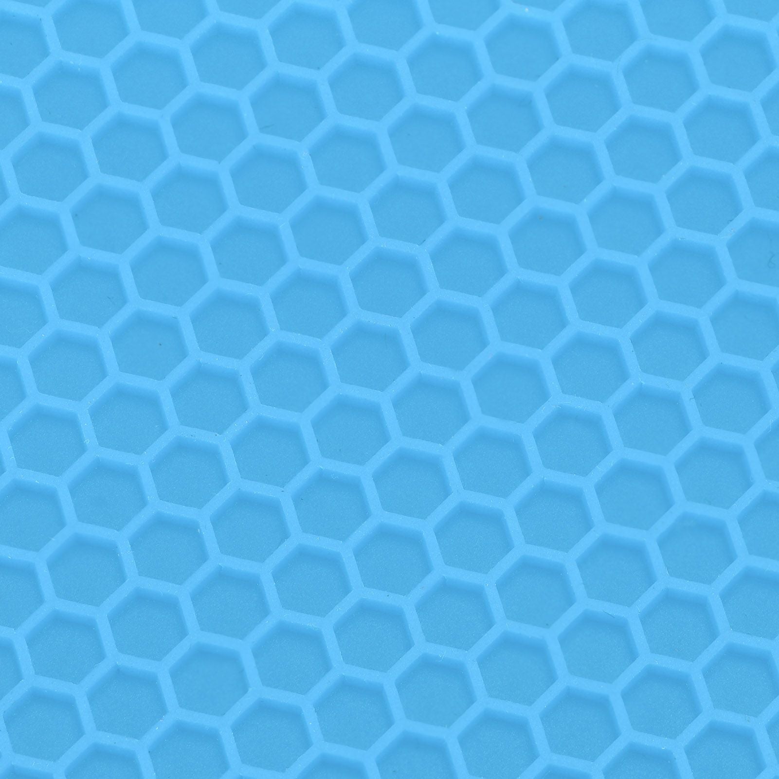 Insulation Pad Food Grade Silicone Pad AntiScalding Thickened Microwave Oven Mat for Kitchen Use(Blue )