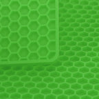 Insulation Pad Food Grade Silicone Pad AntiScalding Thickened Microwave Oven Mat for Kitchen Use(Green )
