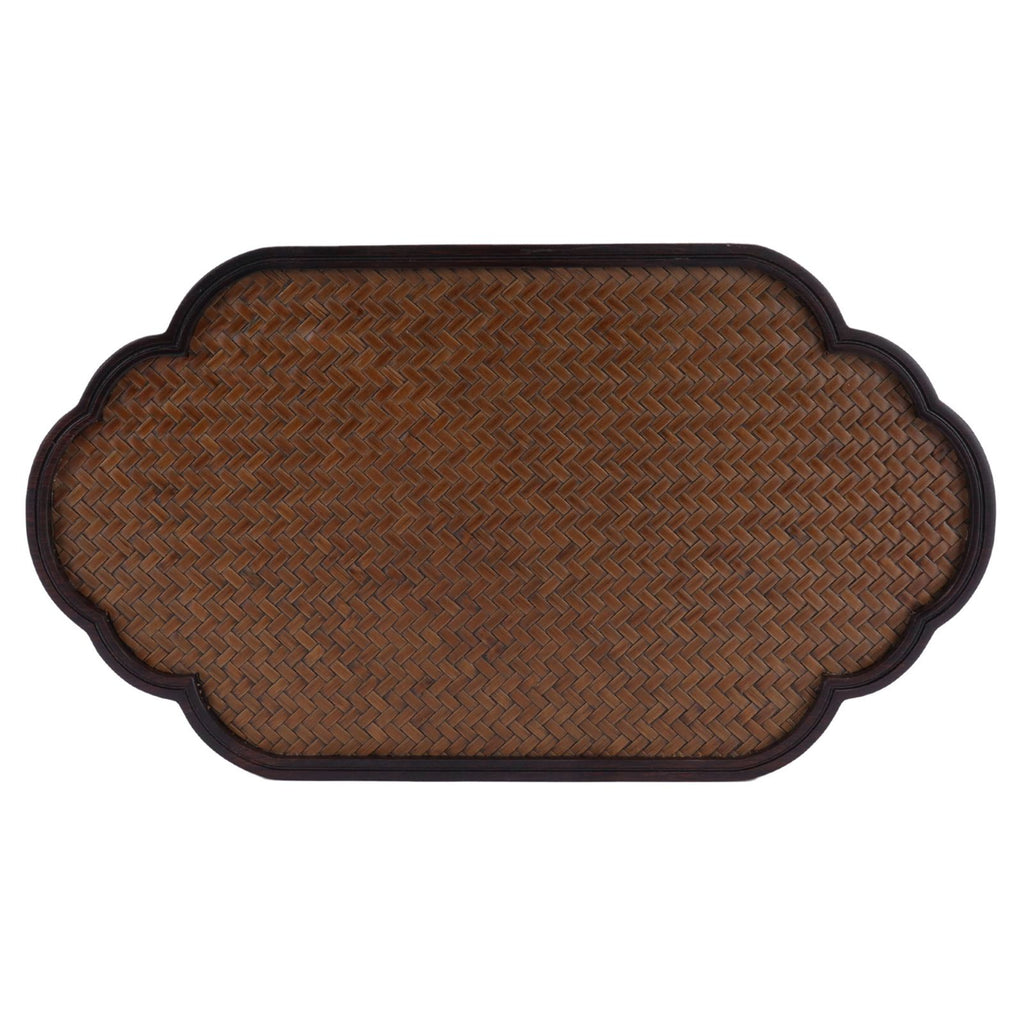 Mat Surface Bamboo Small Tea Tray Tea Plate for Teawares Teaset Saucers Tea CeremonyClouds