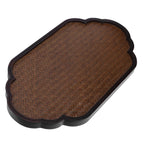Mat Surface Bamboo Small Tea Tray Tea Plate for Teawares Teaset Saucers Tea CeremonyClouds