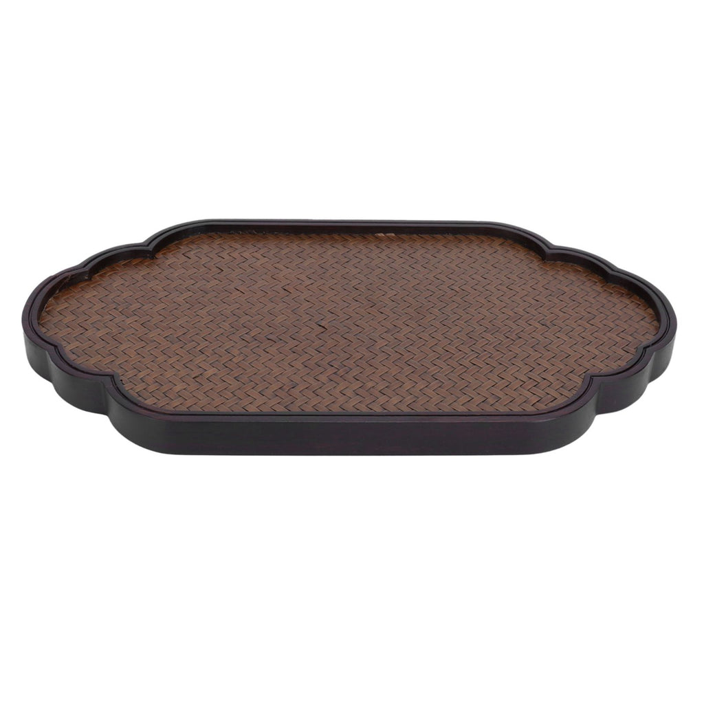 Mat Surface Bamboo Small Tea Tray Tea Plate for Teawares Teaset Saucers Tea CeremonyClouds
