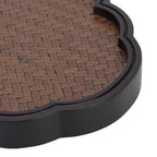 Mat Surface Bamboo Small Tea Tray Tea Plate for Teawares Teaset Saucers Tea CeremonyClouds