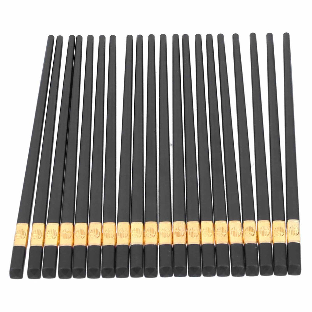 10 Pairs Chinese Style Chopsticks Set Safe Durable Tableware Gift for Family Hotel