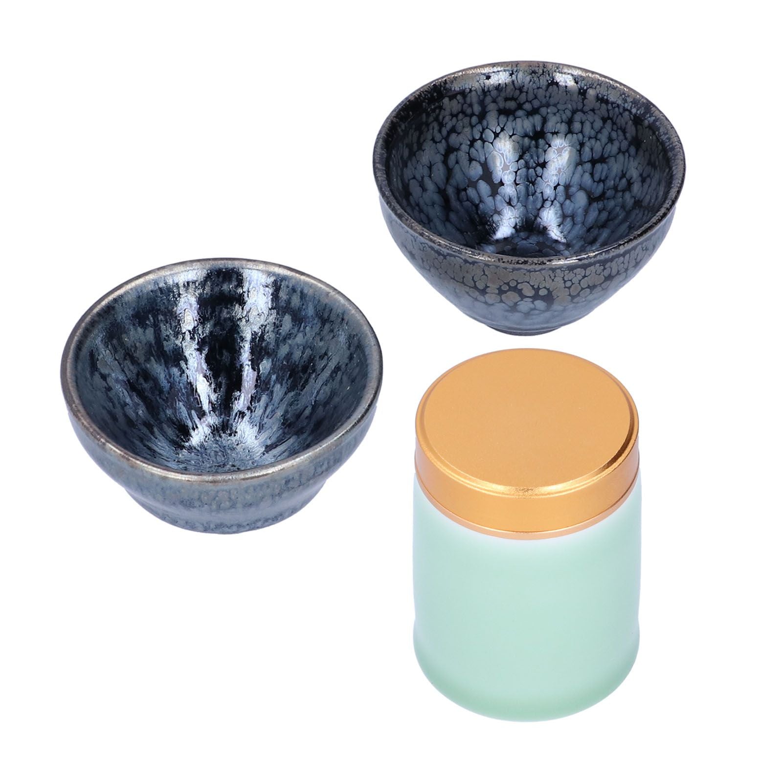 Kung Fu Tea Set Ceramic Tea Canister and Tea Cup for Gift Teaware Home Decoration