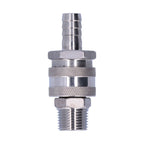 Weldless Kettle Valve Kit 1/2in BSP Ball Valve Quick Connector Bulkhead Assembly