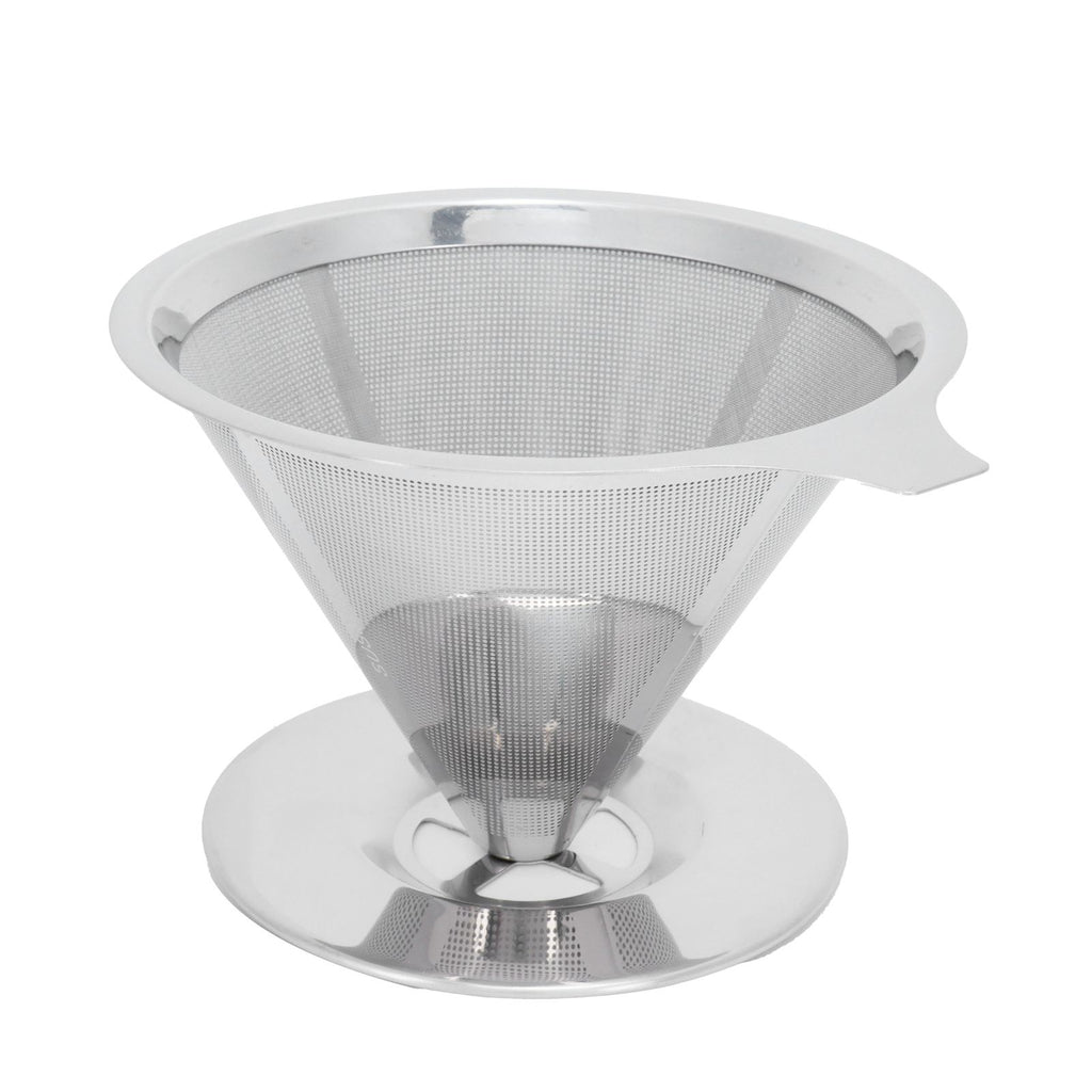 Stainless Steel Brew Drip Coffee Filter Funnel Cup Dripper Coffee Machine Accessories