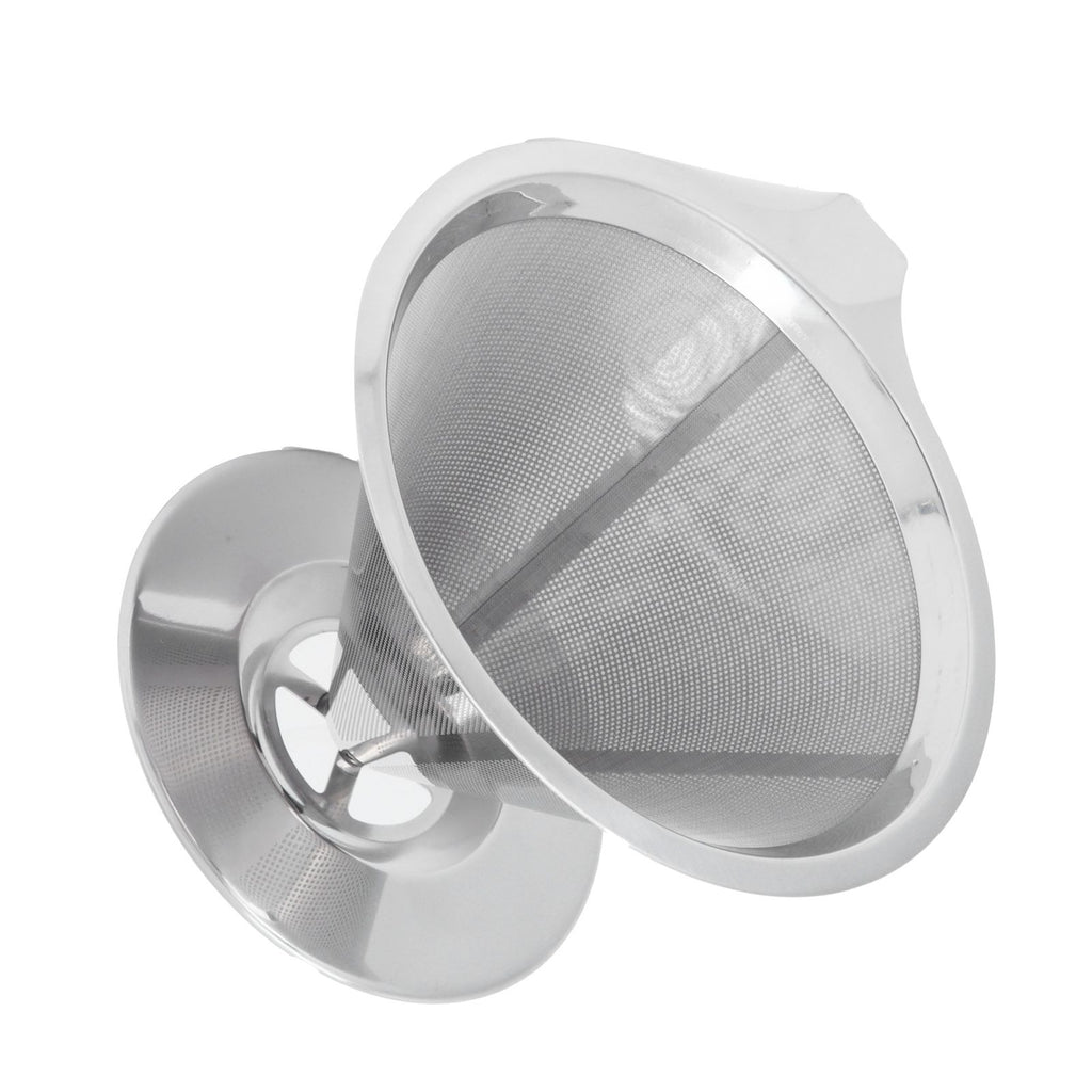 Stainless Steel Brew Drip Coffee Filter Funnel Cup Dripper Coffee Machine Accessories