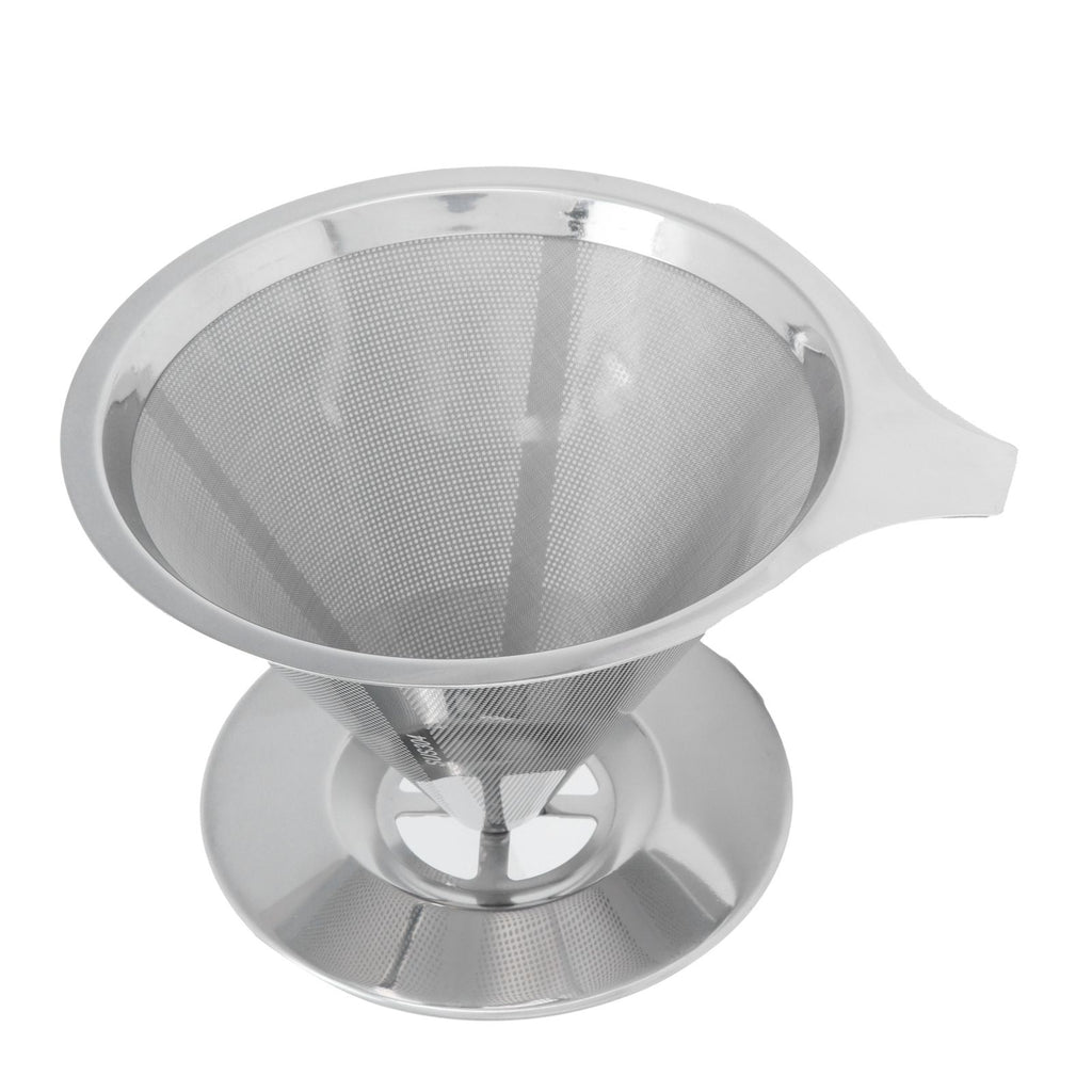 Stainless Steel Brew Drip Coffee Filter Funnel Cup Dripper Coffee Machine Accessories