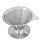 Stainless Steel Brew Drip Coffee Filter Funnel Cup Dripper Coffee Machine Accessories