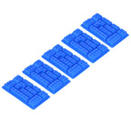 5Pcs Blue Silicone Ice Tray Mold Block Shape Chocolate Cake DIY Baking Mold for Bakery Home