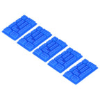 5Pcs Blue Silicone Ice Tray Mold Block Shape Chocolate Cake DIY Baking Mold for Bakery Home