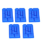 5Pcs Blue Silicone Ice Tray Mold Block Shape Chocolate Cake DIY Baking Mold for Bakery Home