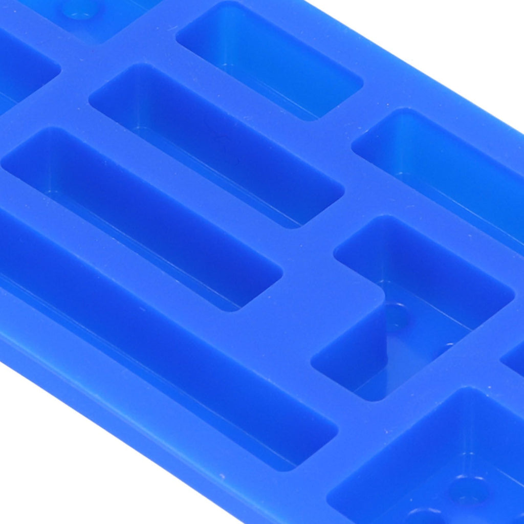 5Pcs Blue Silicone Ice Tray Mold Block Shape Chocolate Cake DIY Baking Mold for Bakery Home