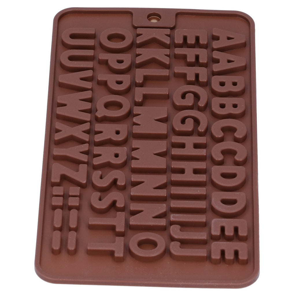 5Pcs Cute Shape Baking Mold Silicone Chocolate Pudding Cake Mold for Kitchen HomeLetter