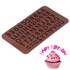 5Pcs Cute Shape Baking Mold Silicone Chocolate Pudding Cake Mold for Kitchen HomeLetter