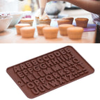 5Pcs Cute Shape Baking Mold Silicone Chocolate Pudding Cake Mold for Kitchen HomeLetter