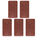 5Pcs Cute Shape Baking Mold Silicone Chocolate Pudding Cake Mold for Kitchen HomeNumber