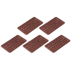 5Pcs Cute Shape Baking Mold Silicone Chocolate Pudding Cake Mold for Kitchen HomeNumber