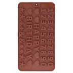 5Pcs Cute Shape Baking Mold Silicone Chocolate Pudding Cake Mold for Kitchen HomeNumber