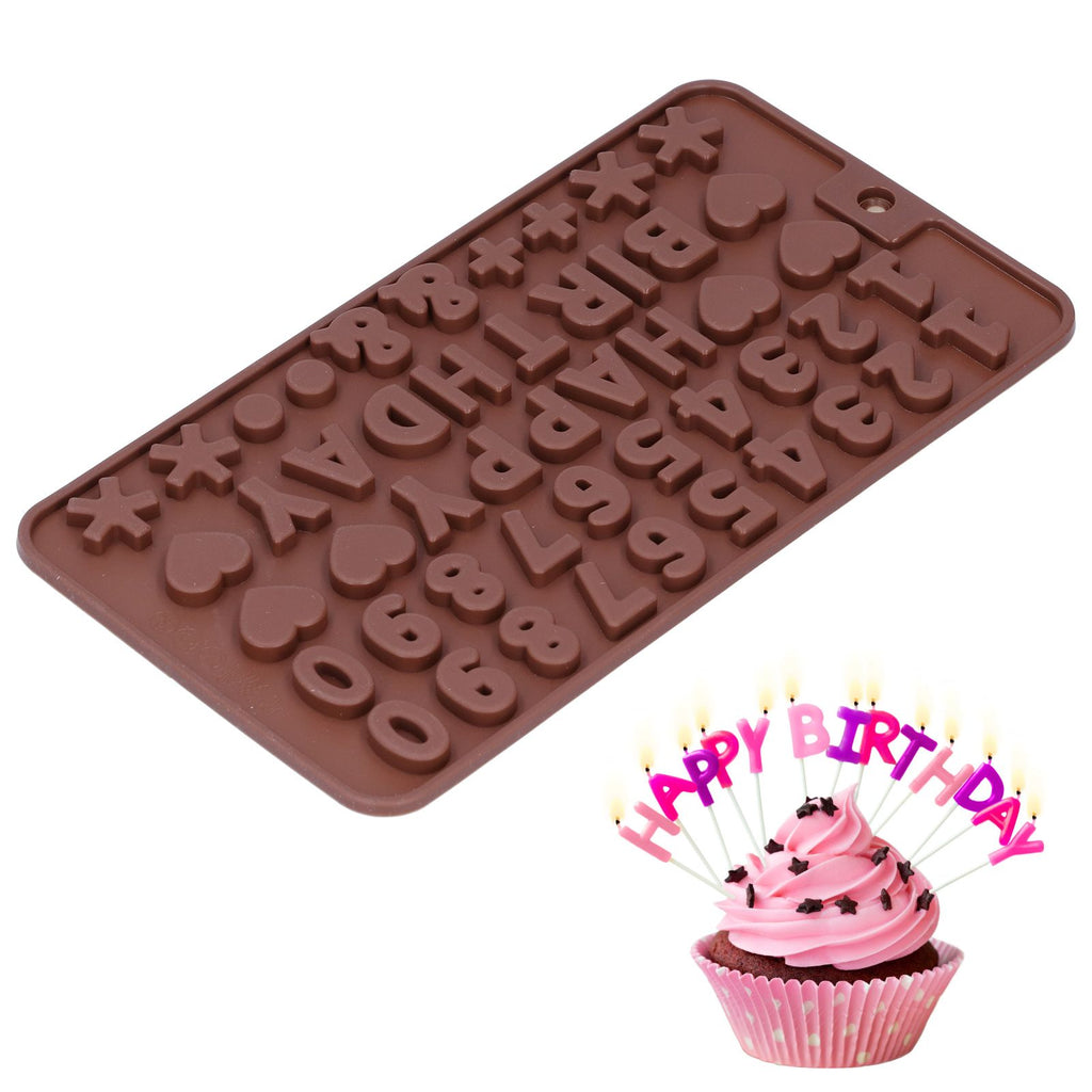 5Pcs Cute Shape Baking Mold Silicone Chocolate Pudding Cake Mold for Kitchen HomeNumber