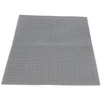 Food Grade NonStick Grid Sheet Multifunctional Barbecue Grid Mat for Barbecue Outdoor(Black 33x40cm )