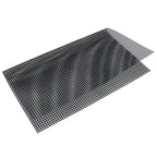 Food Grade NonStick Grid Sheet Multifunctional Barbecue Grid Mat for Barbecue Outdoor(Black 33x40cm )